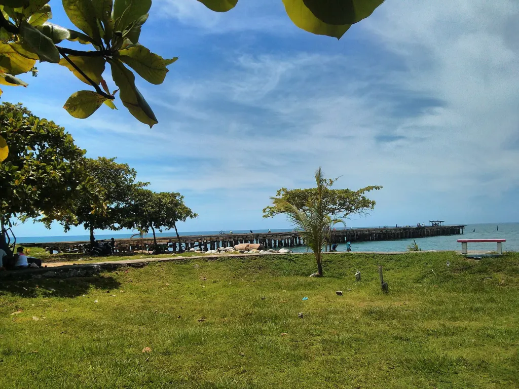 El viejo muelle de La Ceiba en 2013