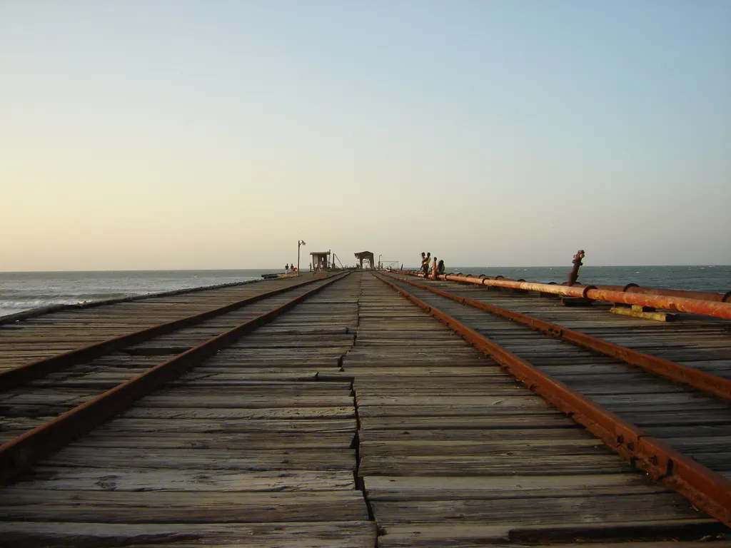 Antiguo muelle de La Ceiba donde los barcos cargaban banano